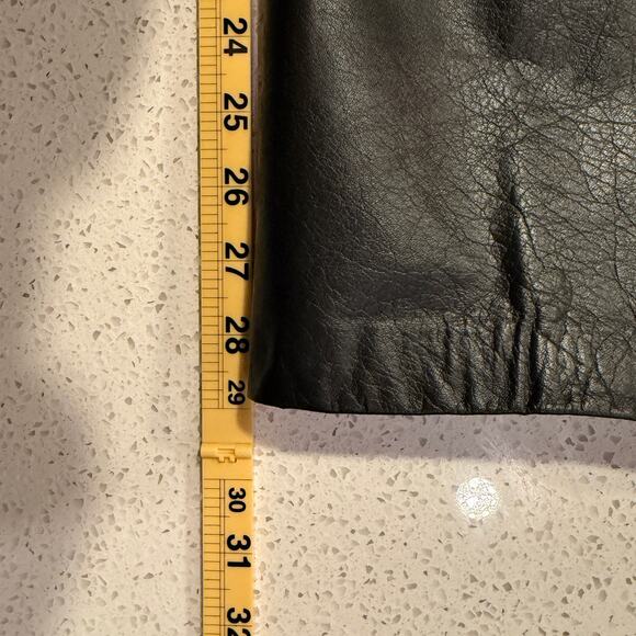 Classiques Entier Vintage Black Real Genuine Leather Pants 14 Straight Leg Edgy - Picture 7 of 8